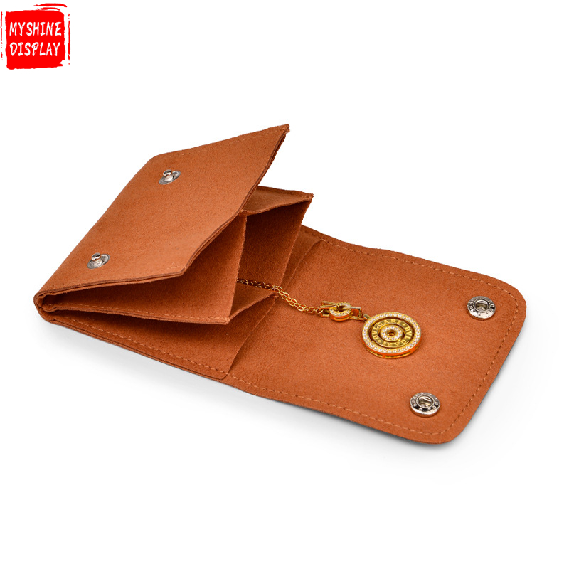 Luxury Small Jewelry Packing Envelope Bracelet Necklace Packing Pouch Green brown Jewelry Dust Velvet Microfiber Bag