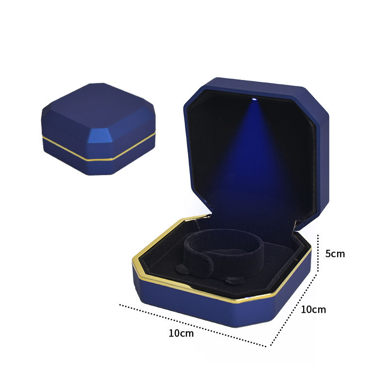 Luxury Jewelry Display  Box With Led Light Up Romantic Jewelry Display Gift Packaging