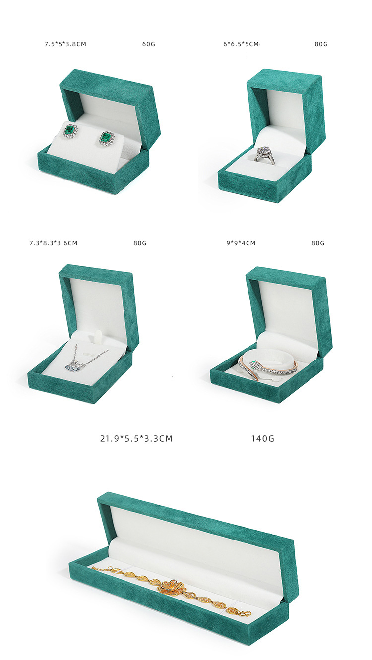 2021 new best-selling velvet ring box jewelry box velvet jewelry box factory stock can be customized LOGO