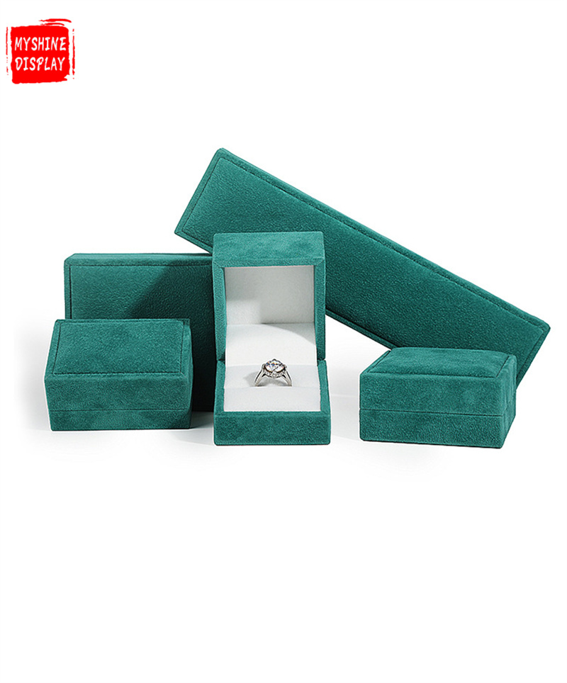 2021 new best-selling velvet ring box jewelry box velvet jewelry box factory stock can be customized LOGO