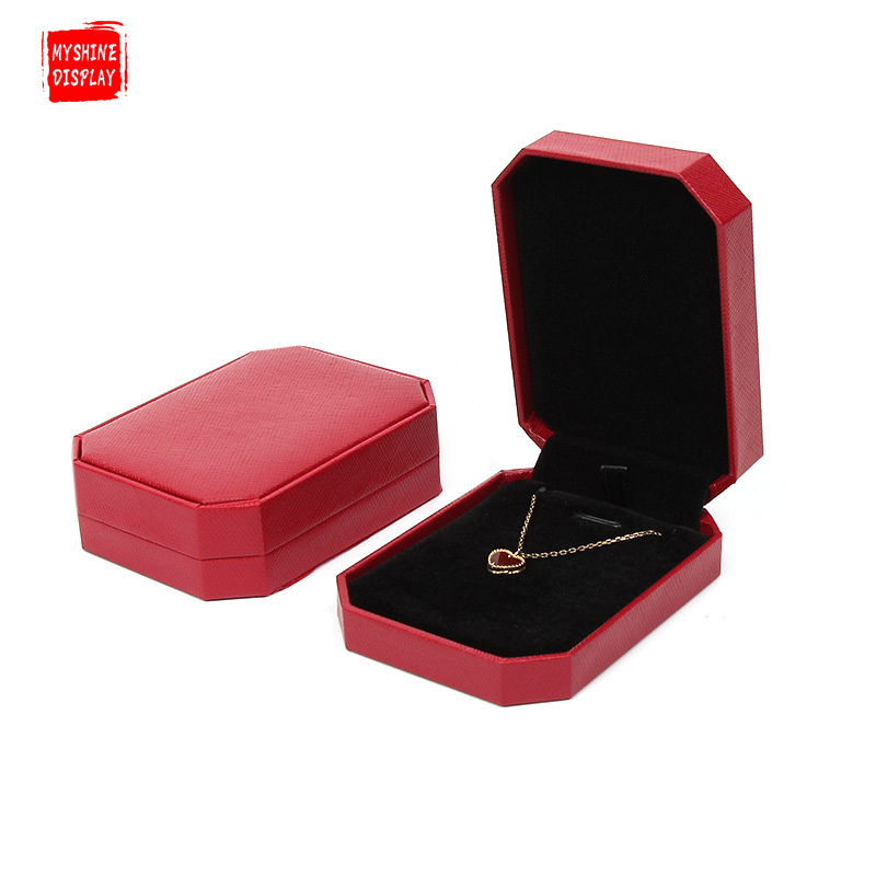 Customer Logo Gold Gift paper Jewellery Packing Jewelry Box Set Necklace Case