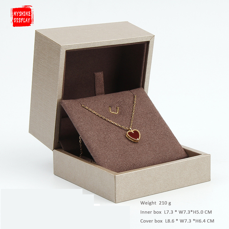 2021 Custom Logo Material paper Luxury Necklace Ring Jewelry Packaging Box For Jewelry Gift Boxes