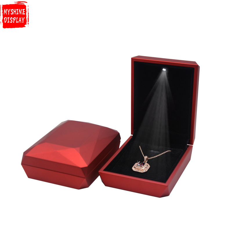 Led Light Jewelry Box Wedding Ring Box Necklace Bracelet Jewelry Box Wholesale