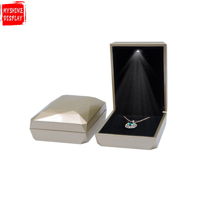 Led Light Jewelry Box Wedding Ring Box Necklace Bracelet Jewelry Box Wholesale