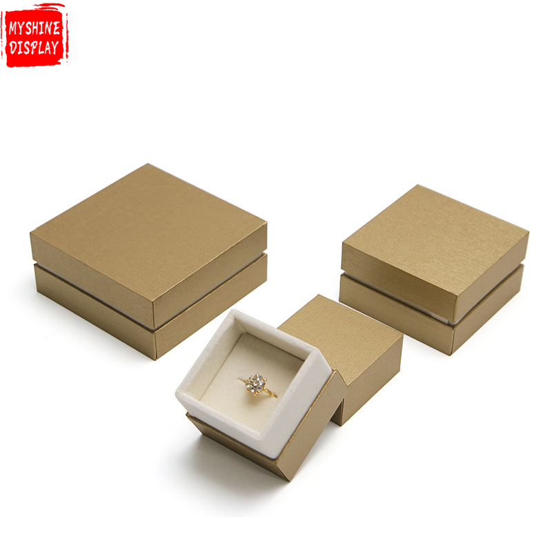 Custom Logo Printed Paper Ring Jewelry Box Jewelry Packaging Box