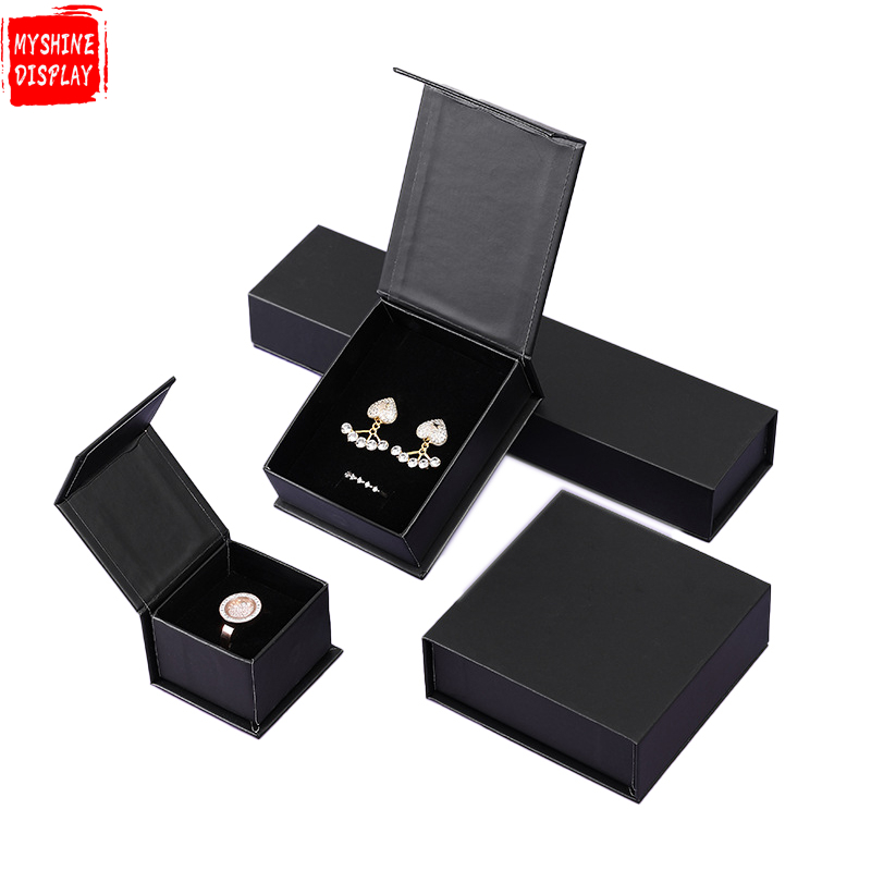 Packaging box jewelry independent brand book-shaped jewelry packaging earrings ring box can add LOGO