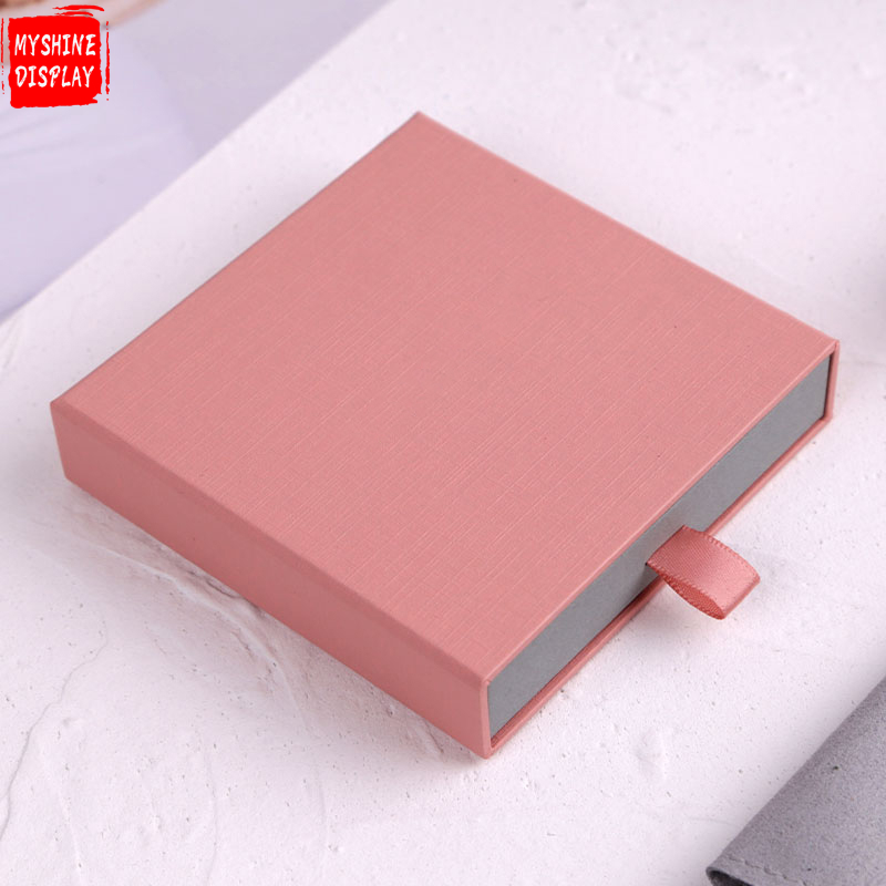 Wholesale Custom Logo Luxury High Quality Chain Box Storage Packaging Flower Necklace Gift Jewelry Box