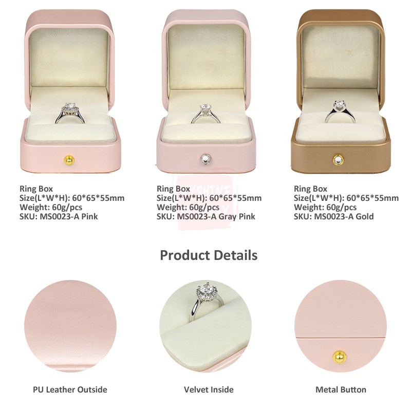 Wholesale Custom Logo Jewellery Packaging Box Ring Paper Jewelry Box
