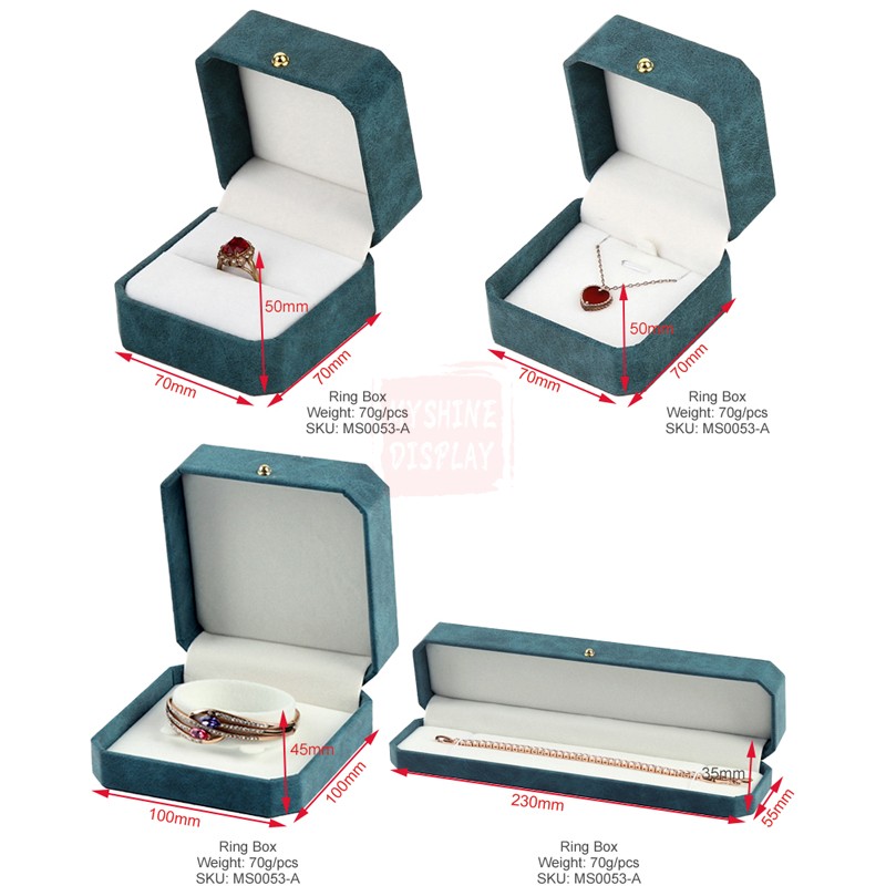 2021 China Manufacturer Bracelet Ring Watch Jewellery Packing Box Leatherette Gift Packaging Jewelry Box