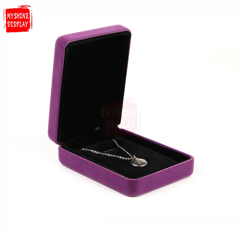 Fashion hot sell manufacture direct supply custom ring box velvet boxes for jewelry