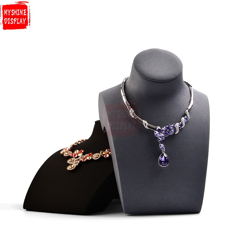 factory wholesale custom necklace earring display bust jewelry display stand