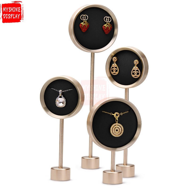 luxury metal jewellery display stand props for earring pendant necklace