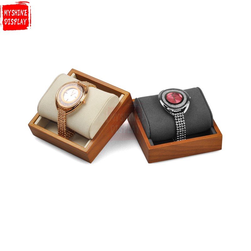 Wooden wrist watch display stand bangle holder