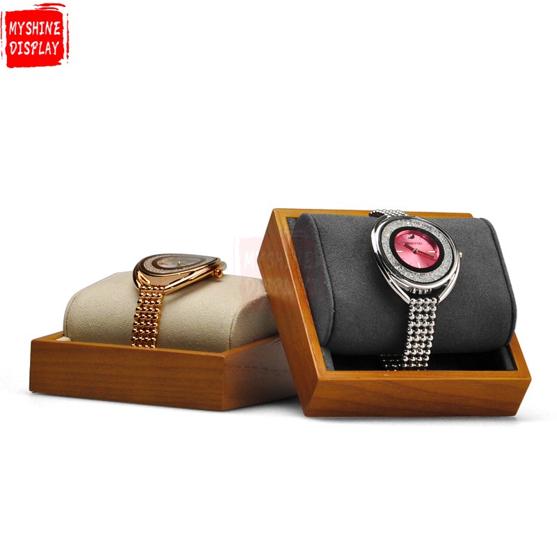 Wooden wrist watch display stand bangle holder