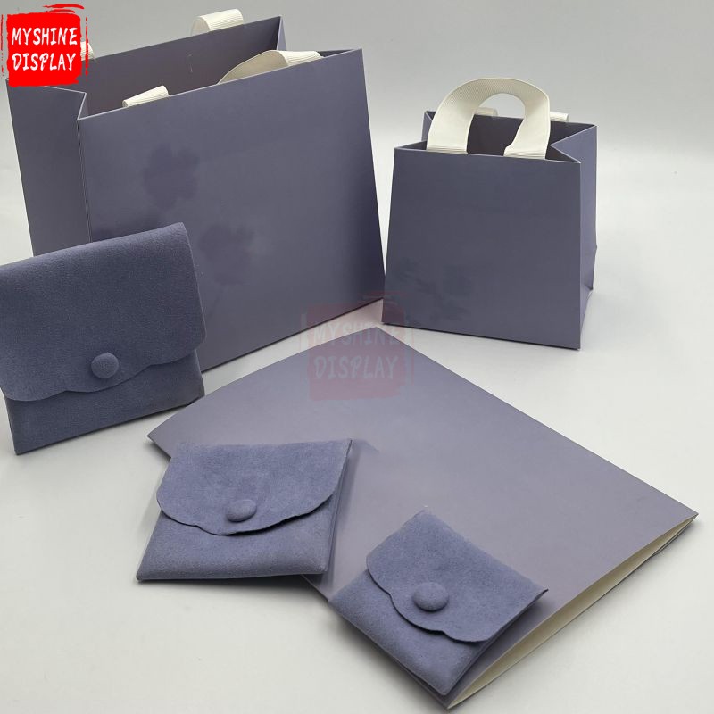 210gsm CMYK printing paper bag shopping paper bag with ribbon handle gift packaging bag
