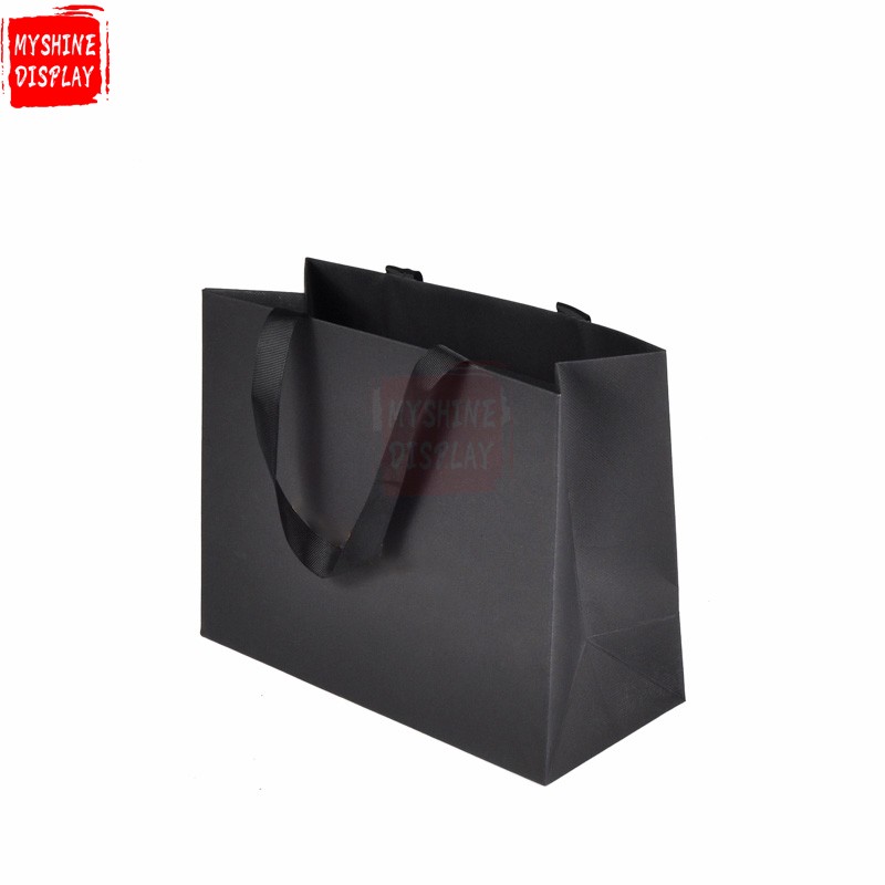 OEM/ODM Production Brand Name Luxury Design Printing Folded Brown Craft Custom Kraft Paper Shopping Bag With Rope Handle