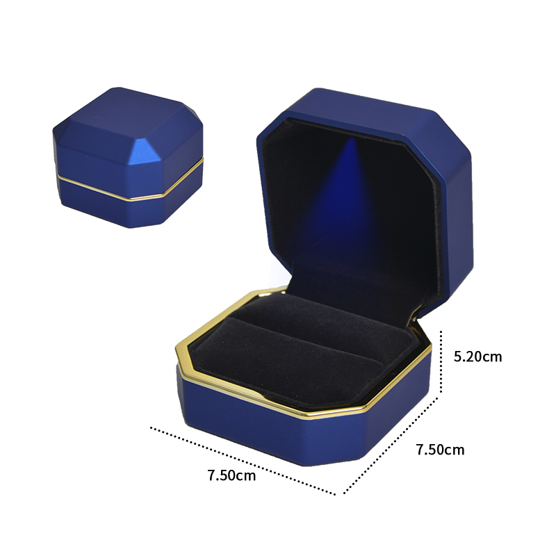 ZONI Luxury Jewelry Display  Box With Led Light Up Romantic Jewelry Display Gift Packaging