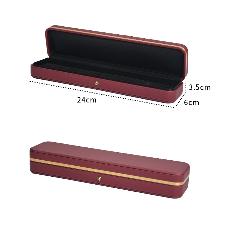2022 Pretty Red  Pu Leather Ring Box Pu Leather Jewelry Box Leather Jewelry Packaging