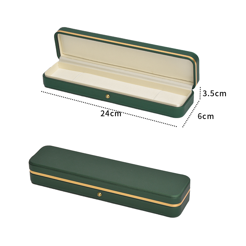2022 Pretty Green  Pu Leather Ring Box Pu Leather Jewelry Box Leather Jewelry Packaging