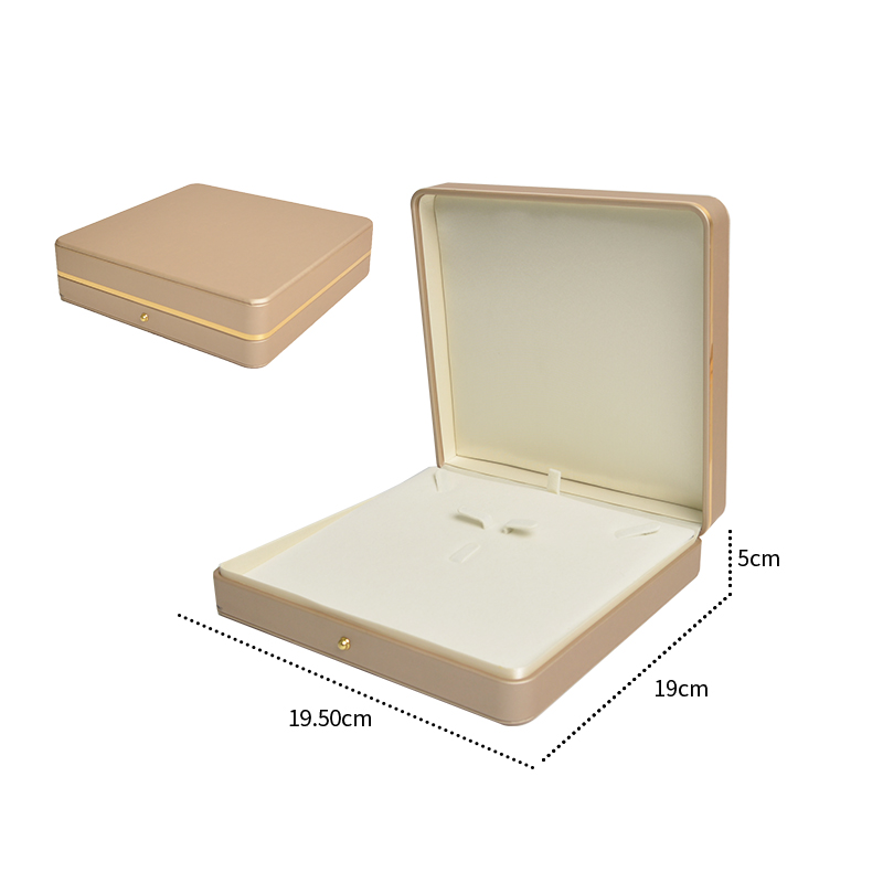 ZONI High End  Gold Pu Leather Ring Box Pu Leather Jewelry Box Leather Jewelry Packaging