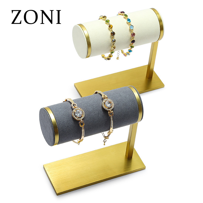 ZONI High Quality Watch Display Prop Luxury Metal Watch Display Stand Metal Watch Pillow Bag