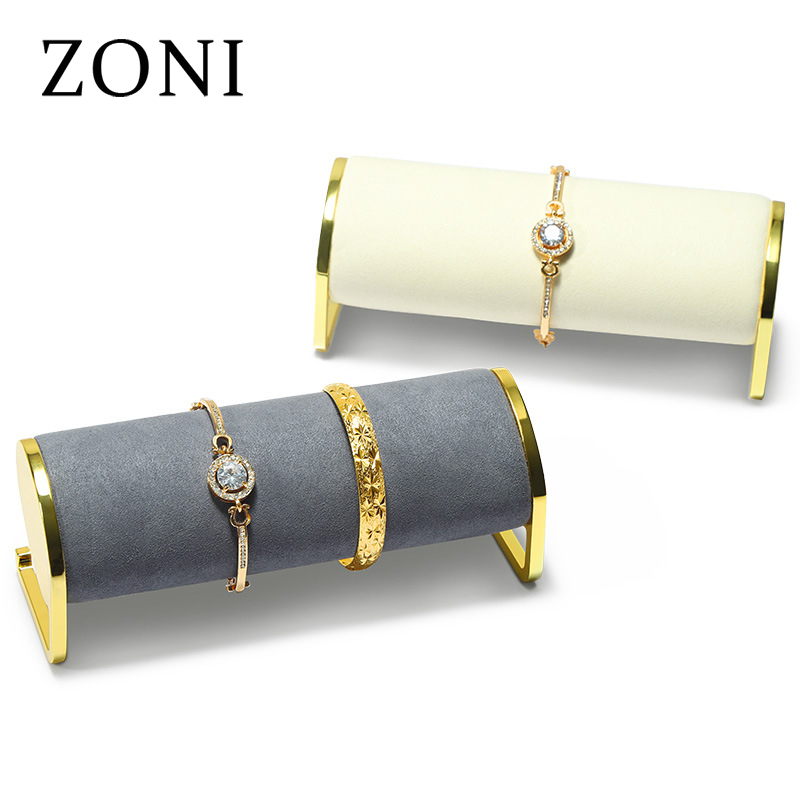 ZONI High Quality Microfiber  Bracelet Watch Jewelry Display Stand Holder